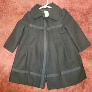 Black babygirl Pea Coat